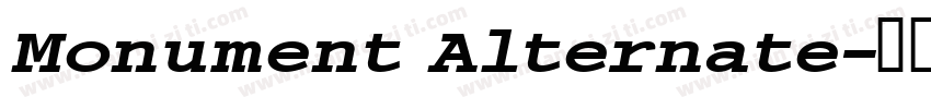 Monument Alternate字体转换